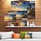Designart - Paradise Tropical Island Beach with Palms - Extra Large Seascape Art Canvas